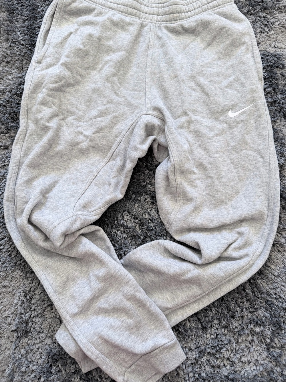 Nike Light Gray Men's/Women's Track Sweatpants with Swoosh